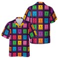 thumbnail image 1 of Funny Colorful Dia De Los Muertos Hawaiian Shirt S-5XL, Vacation Shirt, 1 of 5