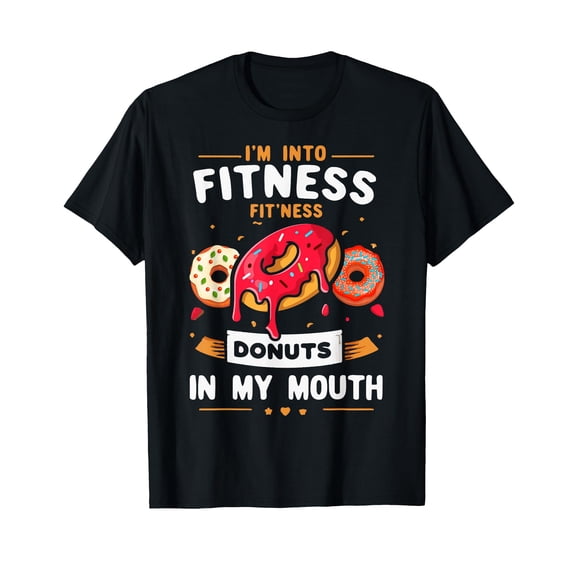 Funny Colorful Donuts Graphic T-Shirt for Foodies and Donut Lovers