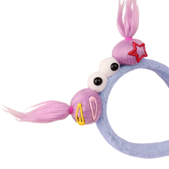 Funny Colorful Hair Bands Photo Booth Props Cartoon Headband Party Headpiece Plait Headband for Washing Face