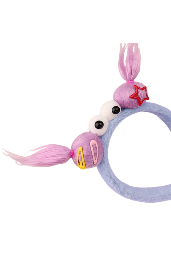 Funny Colorful Hair Bands Photo Booth Props Cartoon Headband Party Headpiece Plait Headband for Washing Face