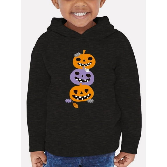 Funny Colorful Pumpkin Stack Hoodie Toddler -Image by Shutterstock, 5 Toddler