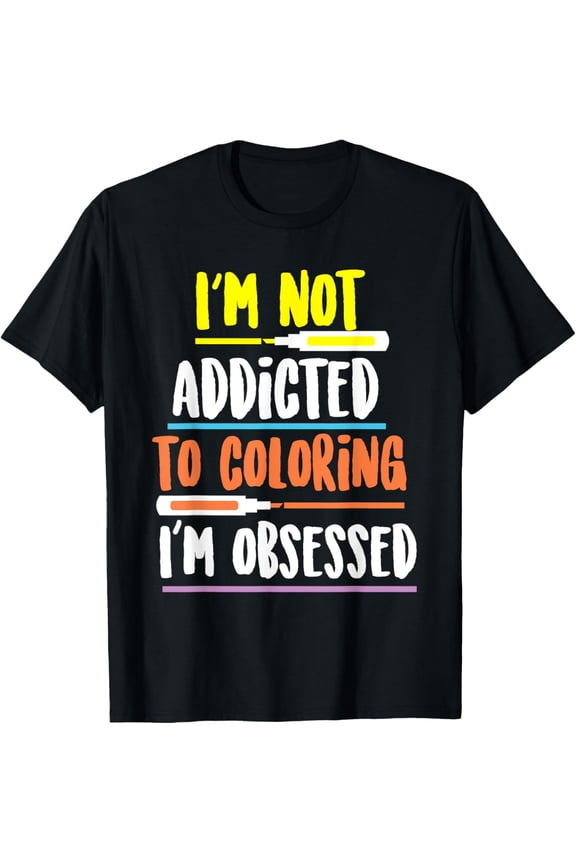 Funny Coloring Crayons Design For Colored Pencils Lovers T-Shirt