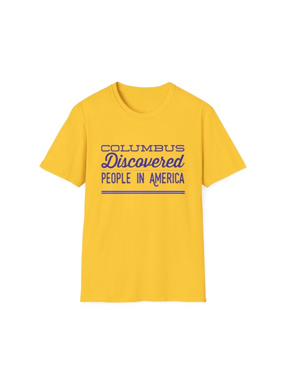 Funny Columbus Graphic America Novelty Tees