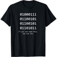 thumbnail image 1 of Funny Computer Binary Code Programmer Developer Geek Gift T-Shirt, 1 of 4