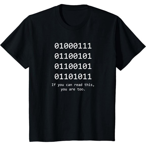 Funny Computer Binary Code Programmer, Developer Geek Gift T-Shirt