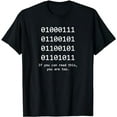 thumbnail image 1 of Funny Computer Binary Code Programmer, Developer Geek Gift T-Shirt, 1 of 5