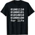 thumbnail image 1 of Funny Computer Binary Code Programmer Nerd For Life T-Shirt, 1 of 4