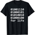 thumbnail image 1 of Funny Computer Binary Code Programmer Nerd For Life T-Shirt, 1 of 3