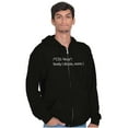 thumbnail image 1 of Funny Computer Coding Joke CSS Ninja Unisex Fleece Graphic Zip Up Hoodie Brisco Brands 4X, 1 of 5