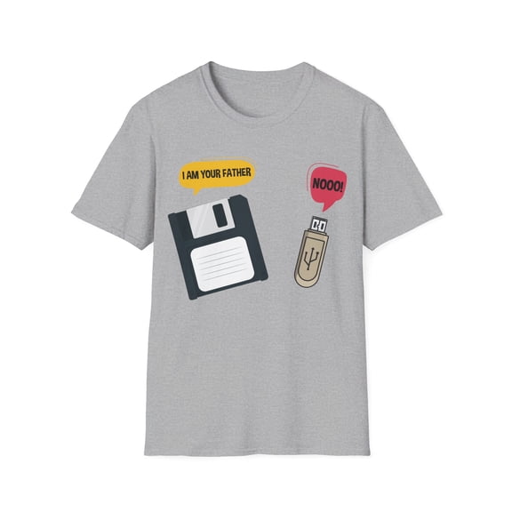 Funny Computer Humor I'm Dad Nooo Novelty Art Unisex Softstyle T-Shirt