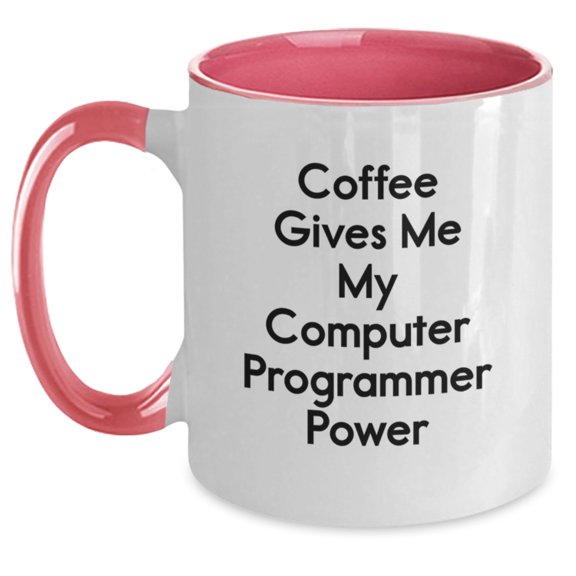 Funny Computer Programmer Gifts from Friends, Coffee Lover Mug for Men, Birthday Unique Presents for Computer Programmer