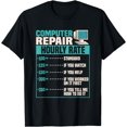 thumbnail image 1 of Funny Computer Repair Hourly Rate T-Shirt, 1 of 4