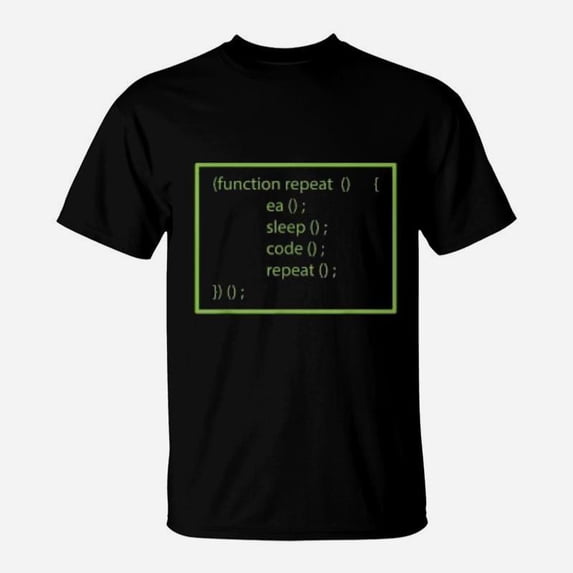 Funny Computer Science Programmer Eat Sleep Code TShirt