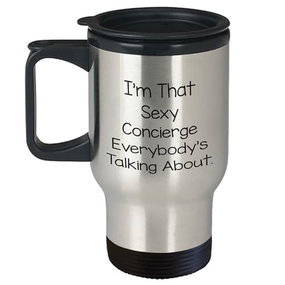 Funny Concierge Coffee Mug | Unique Gift for Concierges | Sarcastic Travel Mug