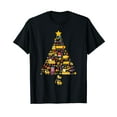 thumbnail image 1 of Funny Construction Trucks Christmas Tree Xmas Men T-Shirt Black Tee, 1 of 5