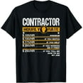 thumbnail image 1 of Funny Contractor Hourly Rate Handyman Labor Rates Repairman T-Shirt, 1 of 4