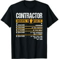 thumbnail image 1 of Funny Contractor Hourly Rate Handyman Labor Rates Repairman T-Shirt, 1 of 4