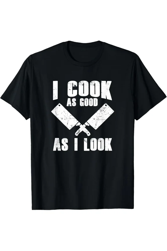 Funny Cook Cooking Chef Humorous Culinary Skill Gift Unisex T-Shirt Top, up to size 5XL