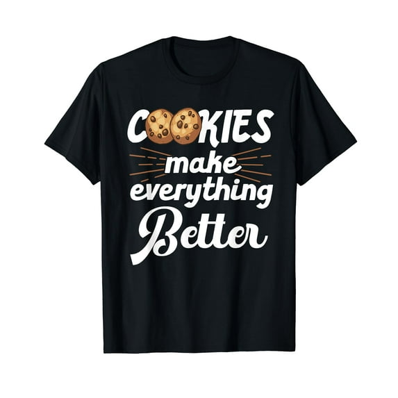 Funny Cookie Lover Art For Kids Men Women Pastry Chef Bakers T-Shirt