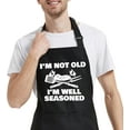 thumbnail image 1 of Funny Cooking Aprons for Women Men with Pocket, Grill Apron with Adjustable Neck Strap, Birthday Gift for Dad Mom, 1 of 6