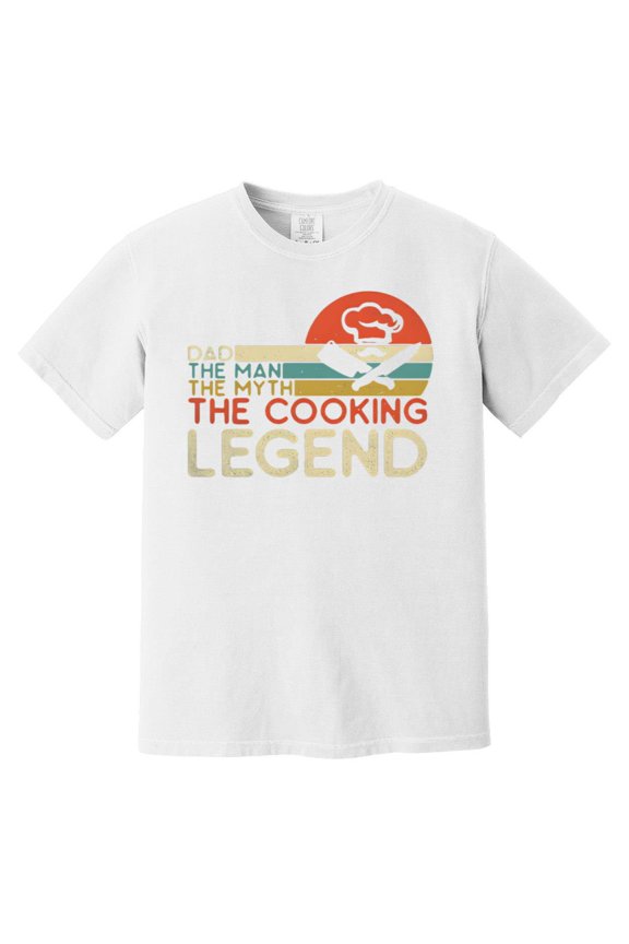 Funny Cooking Dad Chef Father's Day BBQ Master Grill Comfort Color T-Shirt