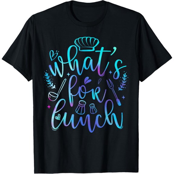 Funny Cooking Lunch Lady What's for Lunch Tie Dye T-Shirt