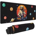 thumbnail image 1 of Funny Cool Astronaut Universe Space Star Planet Mouse Pad 31.5x11.8 in Desk Accessories Big Extended Non-Slip Rubber Base Mousepad with Stitched Edges Gaming Pc Desktop Large Mouse Pad, 1 of 6