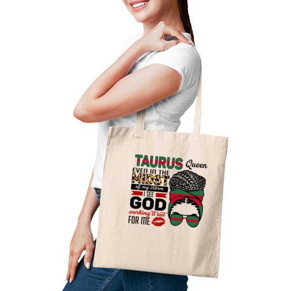 Funny Cool Awesome Design Taurus Girl Even In The Midst Tote Bag