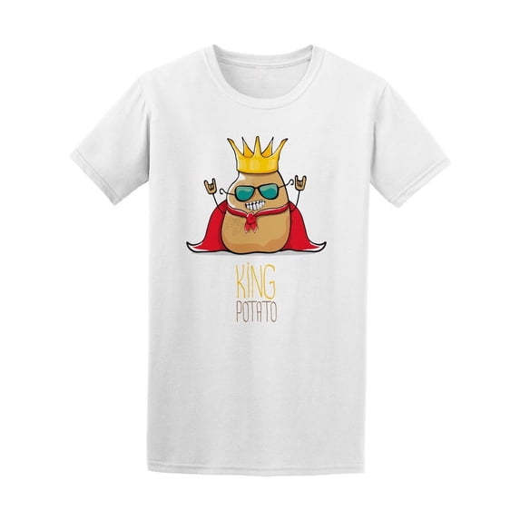 Funny Cool Cute King Potato Tee Men's -Image by Shutterstock