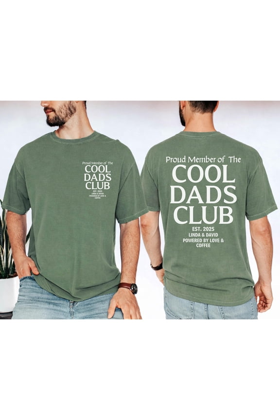 Funny Cool Dads Club Shirt with Custom Names Fatheramp39s Day Tee Daddy Birthday
