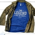 thumbnail image 1 of Funny Cool Retired Shirt, Retirement Party T-shirt, The Legend Has Retired T-shirt, Fishing Retired Shirt, Retirement Gift for Coworker (Colors:Heather True Royal; Sizes:M;), 1 of 1