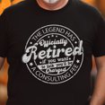 thumbnail image 1 of Funny Cool Retired Shirt, Retirement Party T-shirt, The Legend Has Retired You Will Be Charged A Fee Shirt, Retirement Gift for Coworker (Colors:Black; Sizes:XL;), 1 of 1
