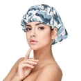 thumbnail image 1 of Funny Cool Shark Silk Bonnet for Sleeping Women Men, Adjustable Elastic Satin Bonnet Bonnet for Sleeping, Soft Cute Similar Silk Curly Hair Bonnet for Sleeping, 1 of 7