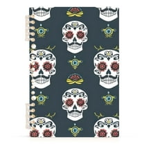 Funny Cool Skull Spiral Notebooks 60 Sheets 120 Pages A5 Journal Notepad 8.3x5.7 Inch Thick Adjustable College Ruled Paper
