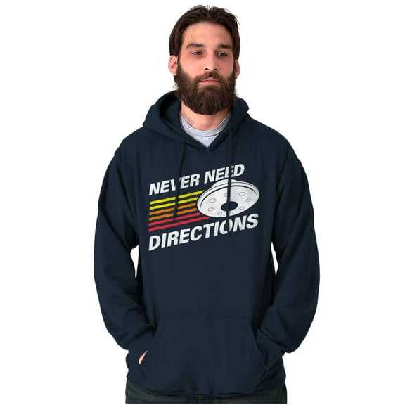 Funny Cool UFOs Space Alien Believers Hoodie Sweatshirt Women Men Brisco Brands L