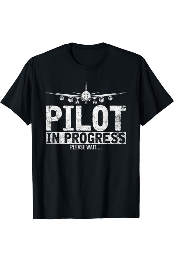 Funny Copilot Gift Flight Pilot In Progress Future Pilot Gift Unisex T-Shirt