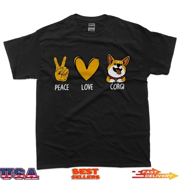 Funny Corgi Design For Men Women Kids Pet Lover Unisex T-Shirt up to size 5XL