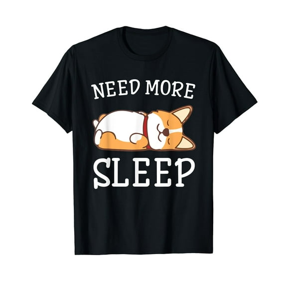 Funny Corgi Dog Pajama Need More Sleep Animal Lover T-Shirt