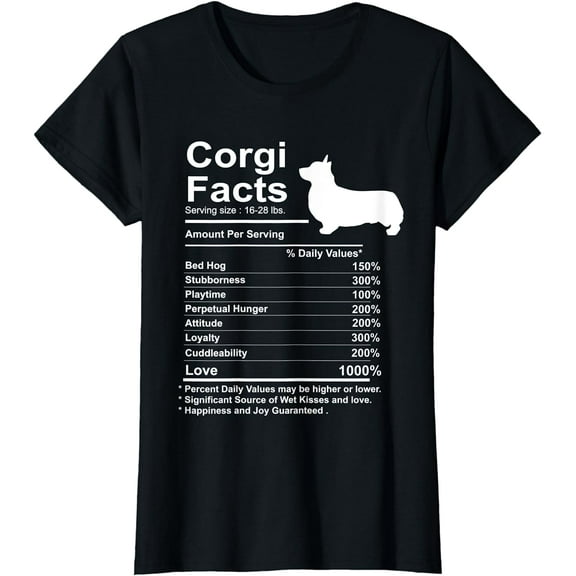 Funny Corgi Facts nutrition Gift Cardigan Pembroke Corgi mom T-Shirt