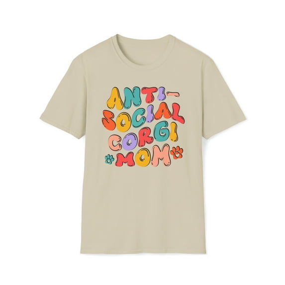 Funny Corgi, Gildan Unisex Shirt, Anti-Social Corgi Mom Graphic Tee, S-3XL