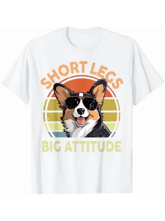 Funny Corgi Short Legs Big Attitude Corgi Gift for Lover T-Shirt