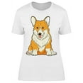 thumbnail image 1 of Funny Corgi Sitting T-Shirt Women -Image by Shutterstock, Female Medium, 1 of 2