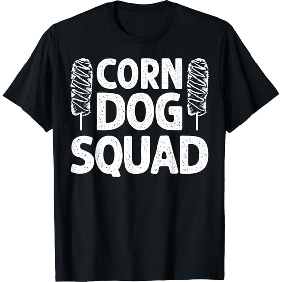 Funny Corn Dog Squad Men Women Kids Hot Dog Sausage Crew T-Shirt