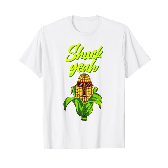 Funny Corn Gift For Men Women Cool Corn On Cob Shuck Yeah T-Shirt