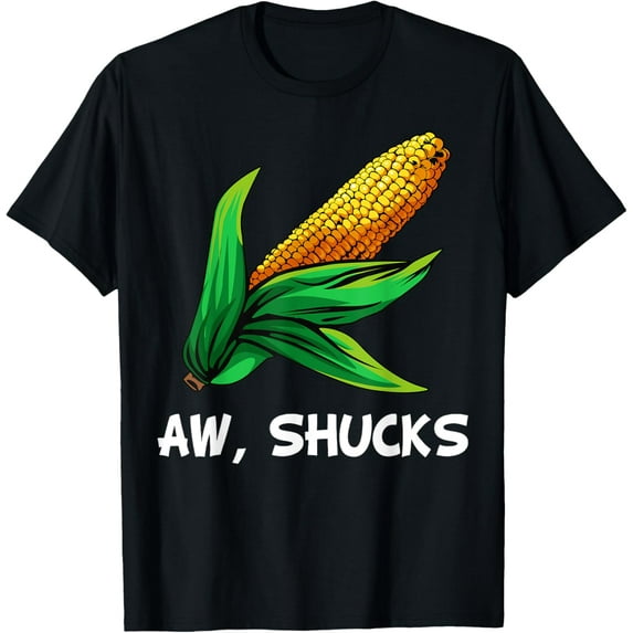 Funny Corn On Cob Corn Gift For Men Women Cool Aw Shucks T-Shirt