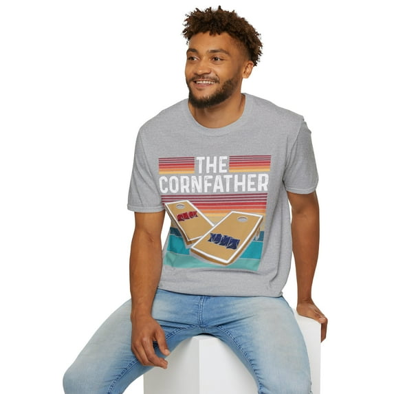 Funny Cornhole The Cornfather Funny Fathers Novelty Art Unisex T-Shirt