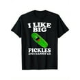 thumbnail image 1 of [Funny Cotton T-Shirt] Cotton Funny T-Shirt | 1pc "I Like Big Pickles" Print - Casual Crew Neck, Short Sleeve, Slight Stretch, All-Season Comfort - Perfect for Weekends & Gifts, Sizes S-XXXL, 1 of 6