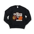 thumbnail image 1 of Funny Couch Potato Meme Lazy Relax TV Watcher Sarcasm Sweatshirt, for men & women, up to size 5XL, 1 of 3