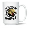 thumbnail image 1 of Funny Cougar Coffee Mug Handle, Unique Cougar White Mug Cup For Men / Women / Friends, Cougar Hunter Tea Cup, Cougar Ceramic Mug 15 Oz., 1 of 7
