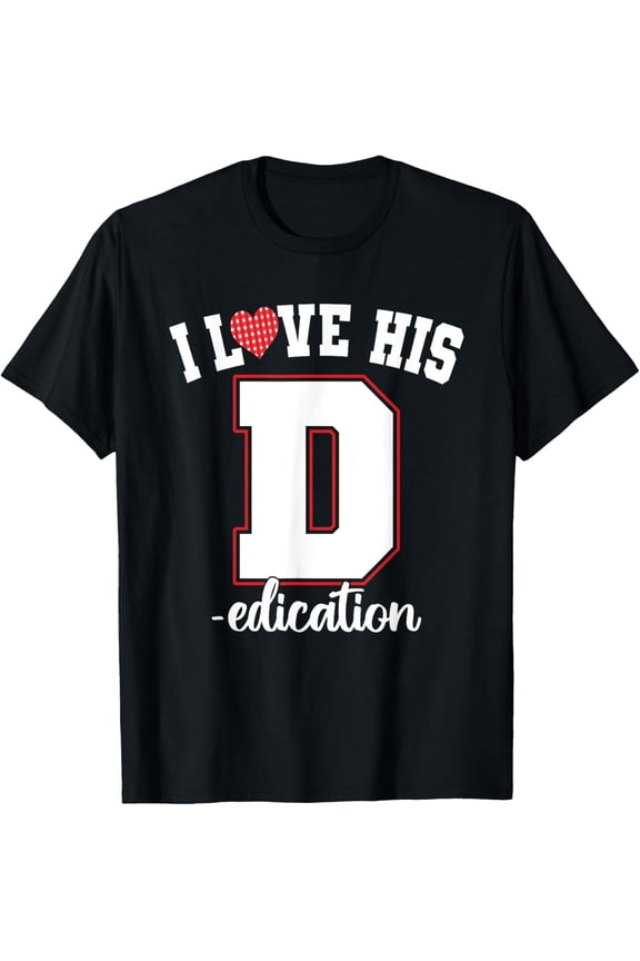 Funny Couples Matching I love His D I love Her P T-Shirt